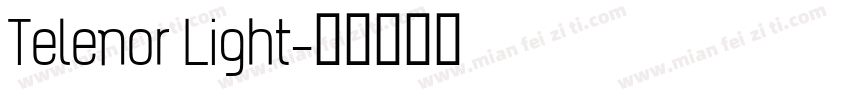 Telenor Light字体转换